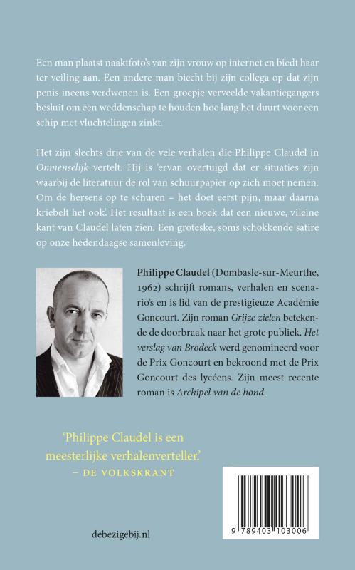 Achterkant van Onmenselijk