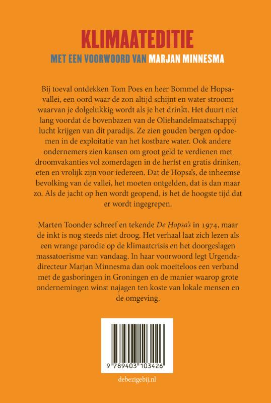 Achterkant van Tom Poes en de hopsa's