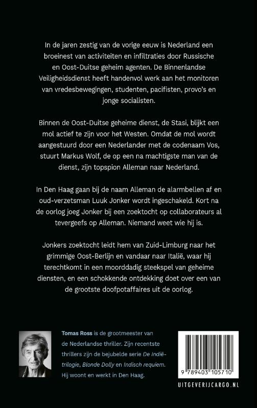 Achterkant van De man zonder gezicht