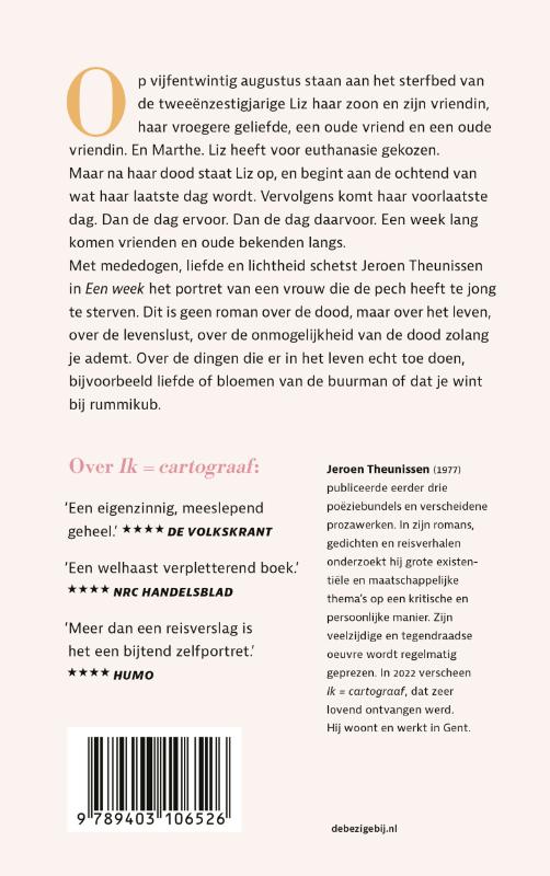 Achterkant van Een week