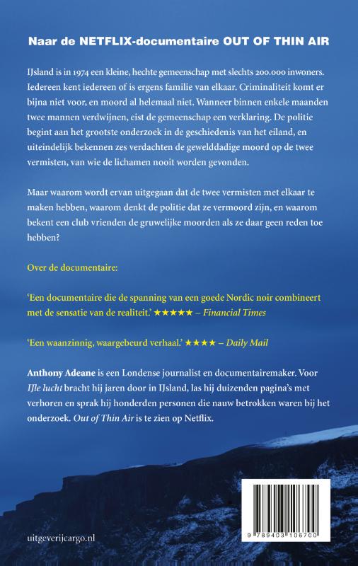 Achterkant van IJle lucht