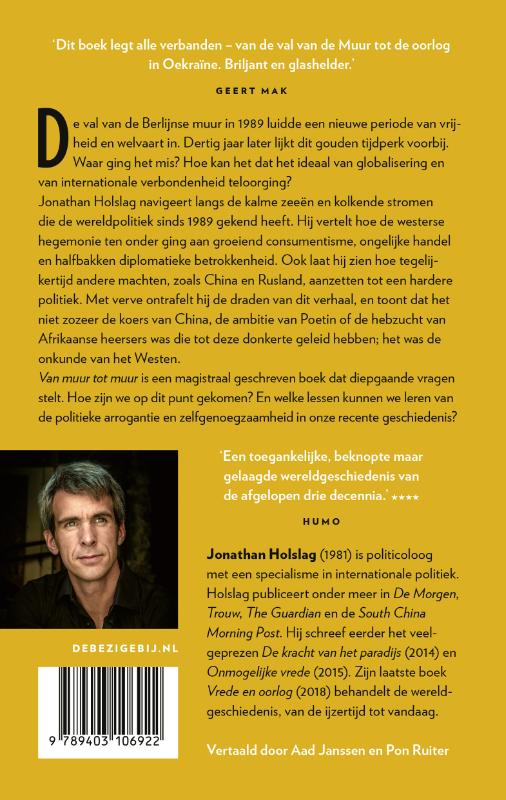 Achterkant van Van muur tot muur
