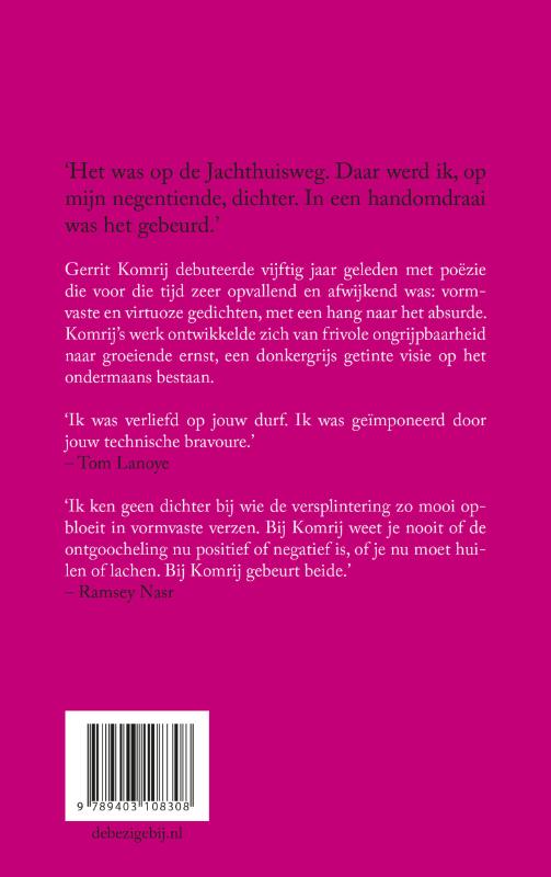 Achterkant van Alle gedichten