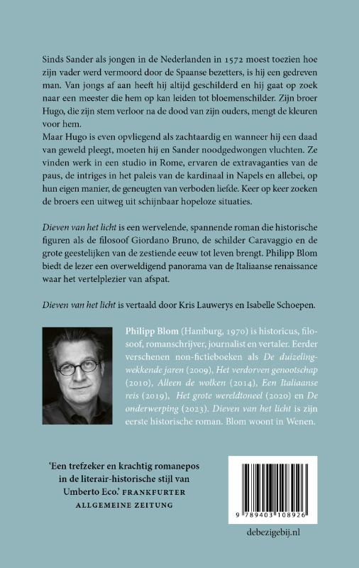Achterkant van Dieven van het licht