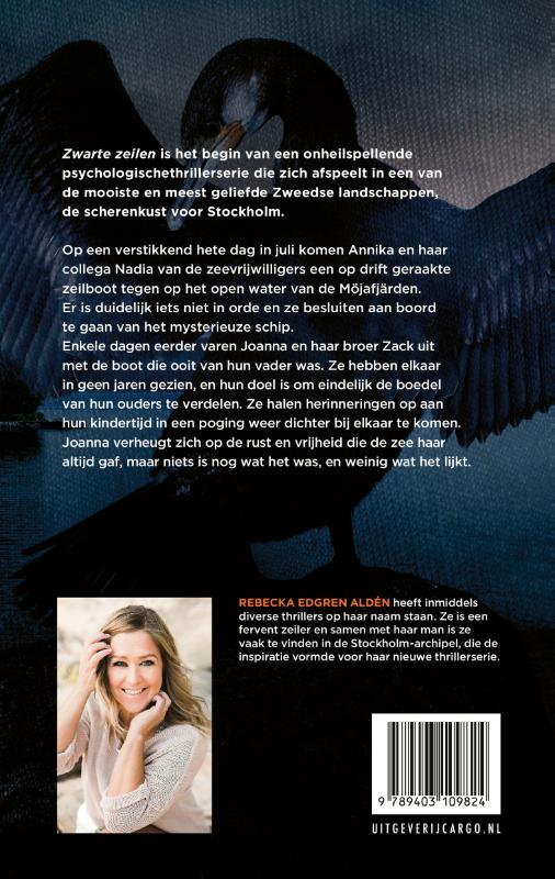 Achterkant van Zwarte zeilen