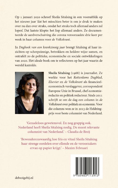 Achterkant van Dagboek van een krankzinnig jaar