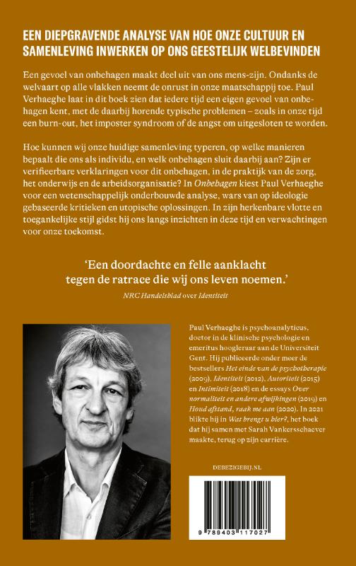 Achterkant van Onbehagen