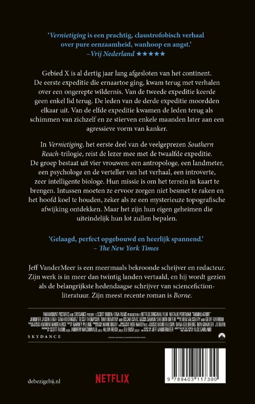 Achterkant van Annihilation (vernietiging)
