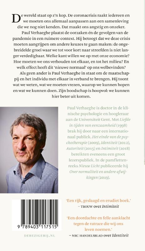 Achterkant van Houd afstand, raak me aan