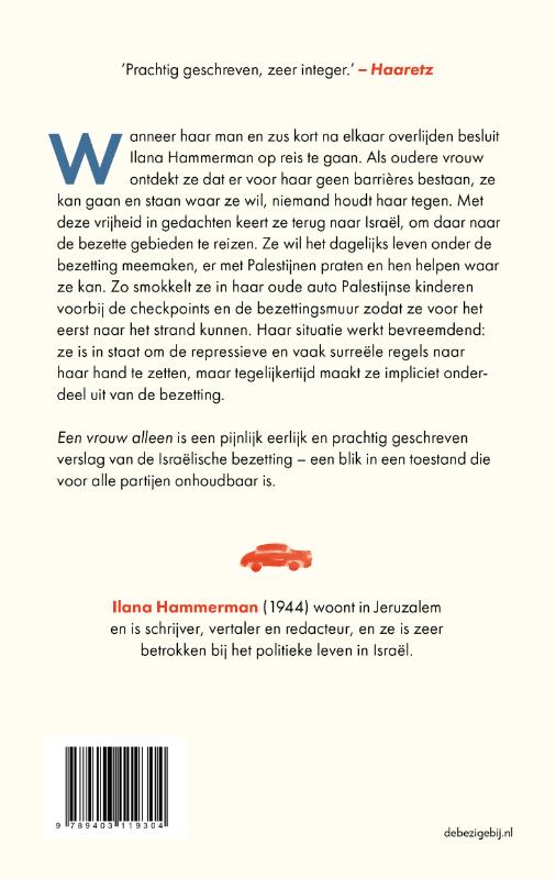Achterkant van Een vrouw alleen