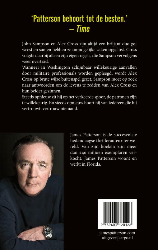 Achterkant van Cross Down