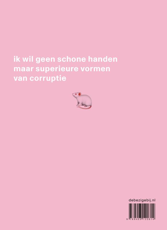 Achterkant van Het is warm in de hivemind