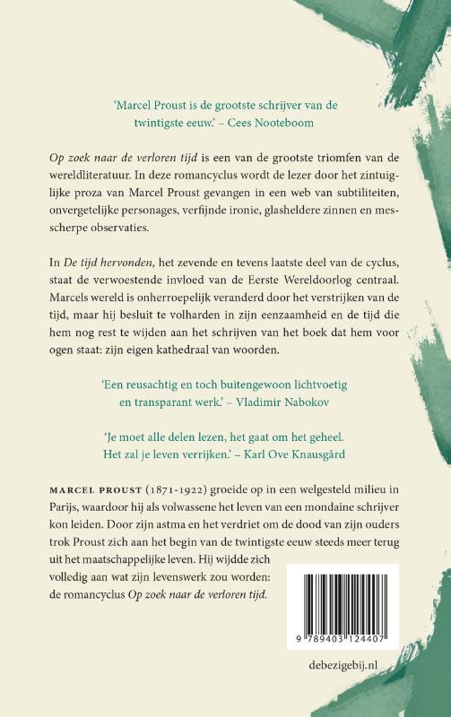 Achterkant van De tijd hervonden