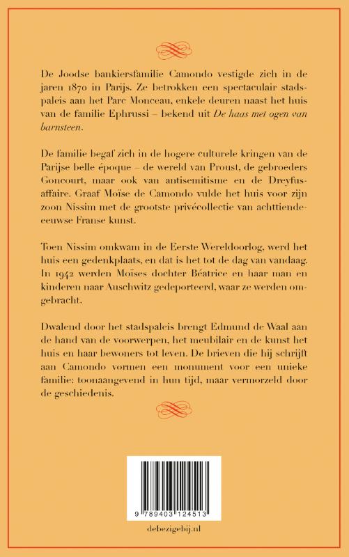 Achterkant van Brieven aan Camondo