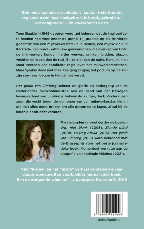 Achterkant van Het geluk van Limburg