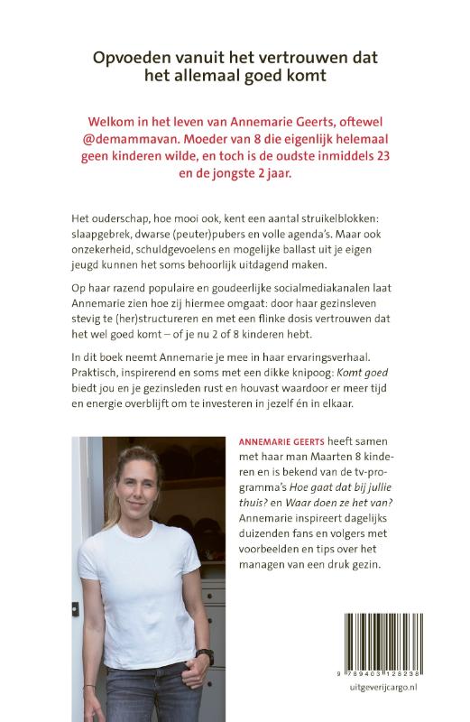 Achterkant van Komt goed