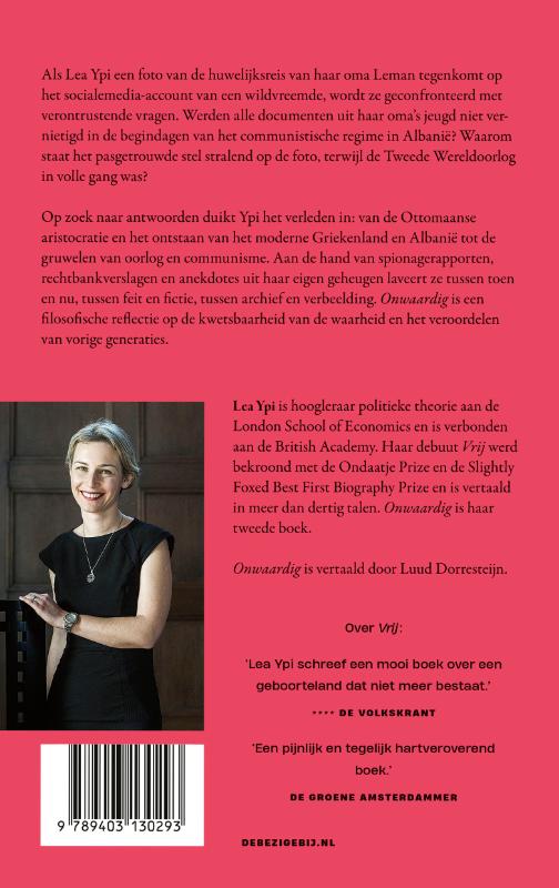 Achterkant van Onwaardig