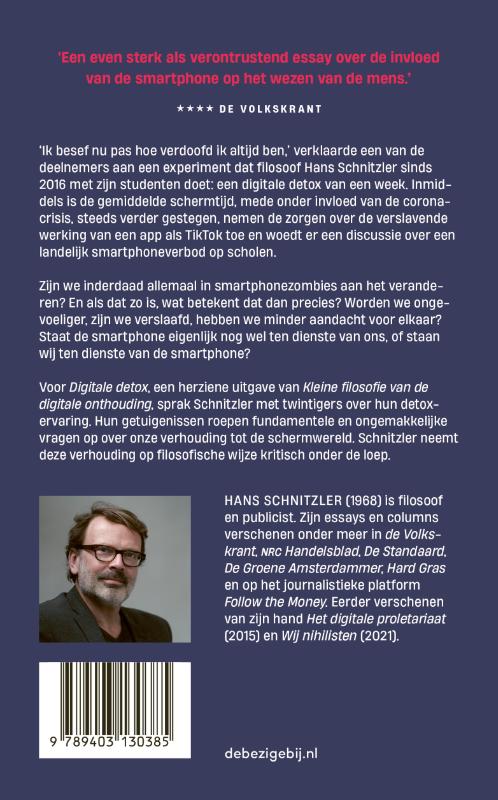 Achterkant van Digitale detox