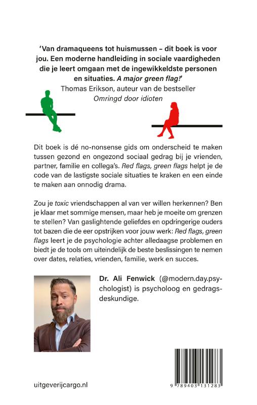 Achterkant van Red Flags, Green Flags