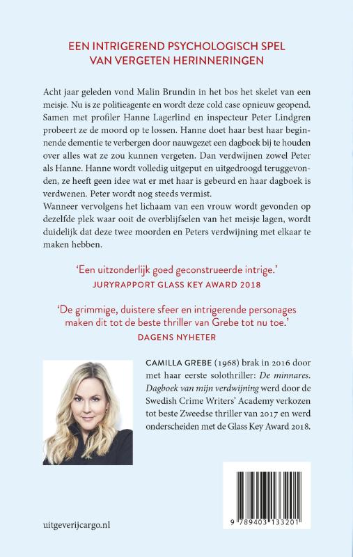 Achterkant van Dagboek van mijn verdwijning