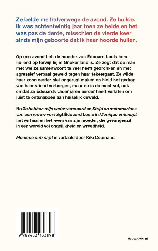 Achterkant van Monique ontsnapt