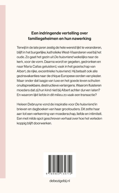 Achterkant van De huisvriend