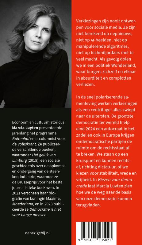Achterkant van Kiezen voor democratie