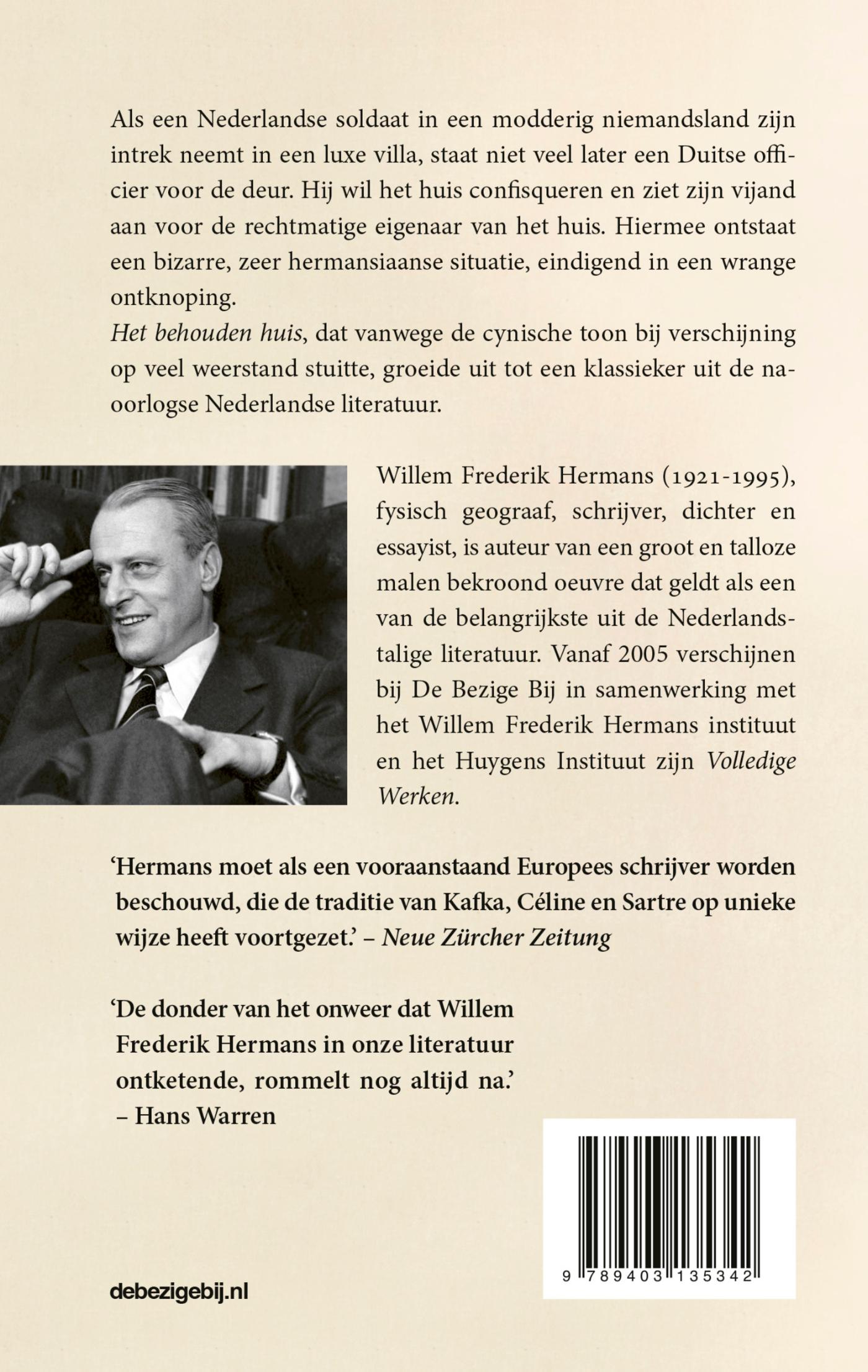 Achterkant van Het behouden huis