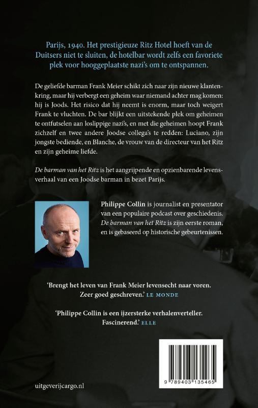 Achterkant van De barman van het Ritz