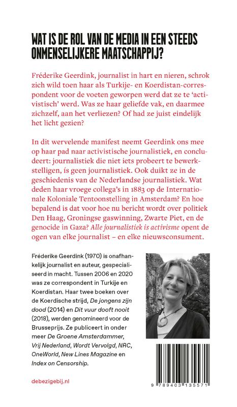 Achterkant van Alle journalistiek is activisme