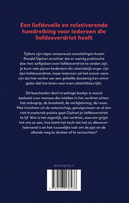 Achterkant van Over liefdesverdriet