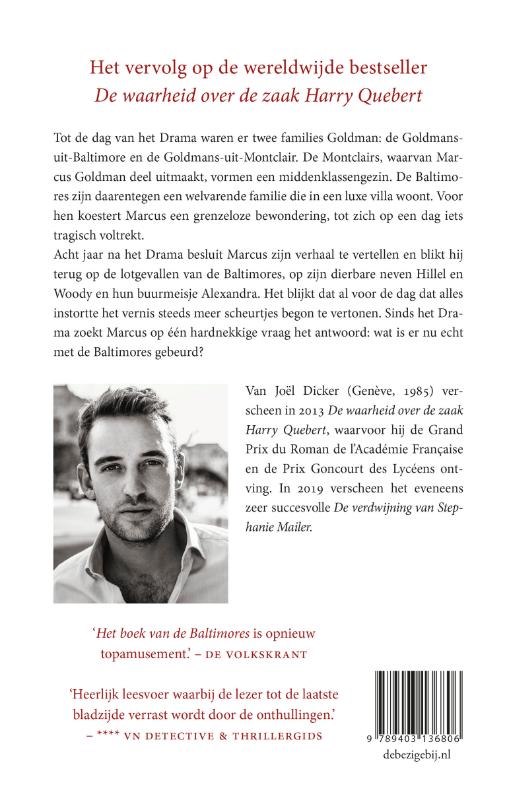 Achterkant van Het boek van de Baltimores