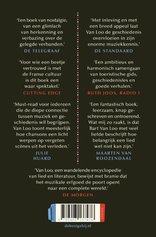 Achterkant van Chanson