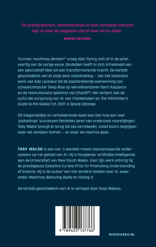 Achterkant van De kortste geschiedenis van AI