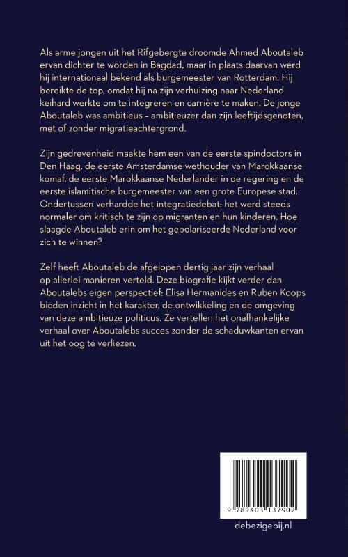 Achterkant van Ahmed Aboutaleb