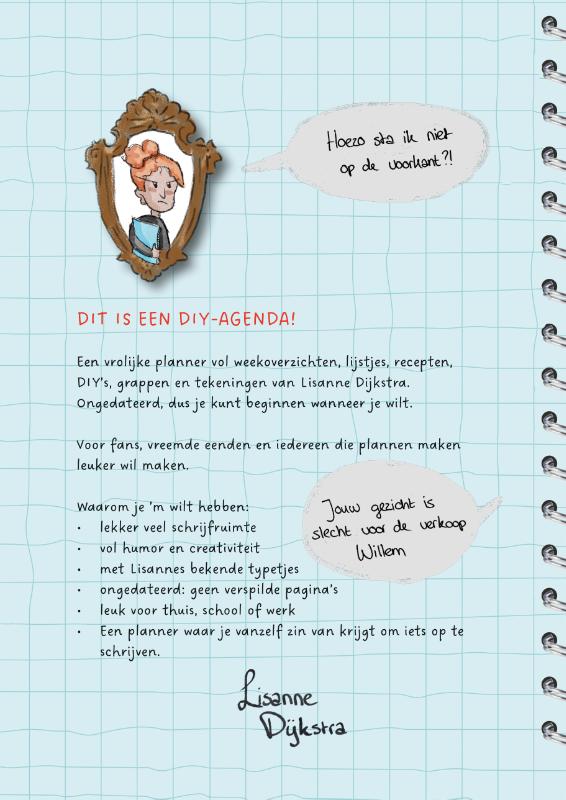 Achterkant van Dit is een DIY agenda