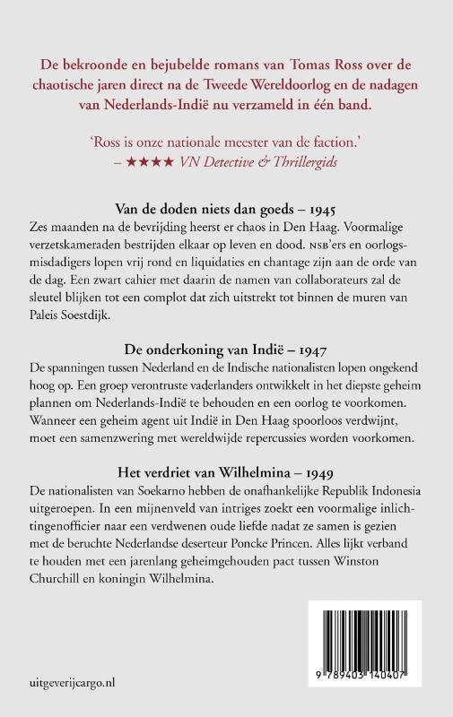 Achterkant van De Indië-trilogie