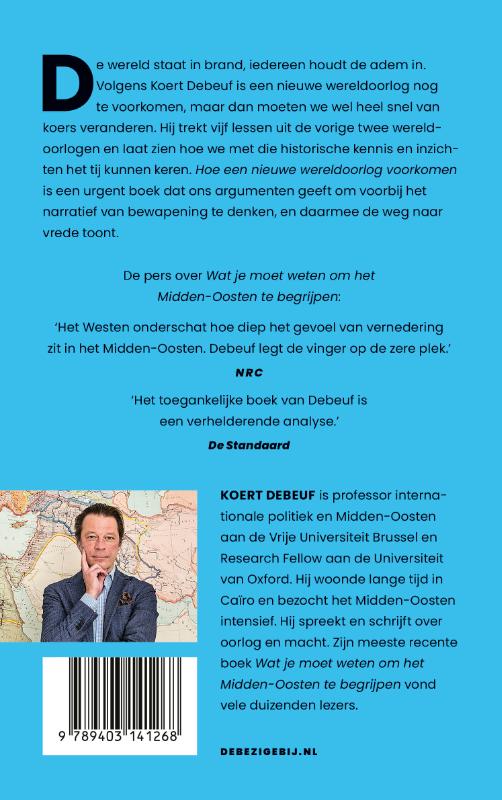 Achterkant van Hoe een wereldoorlog voorkomen