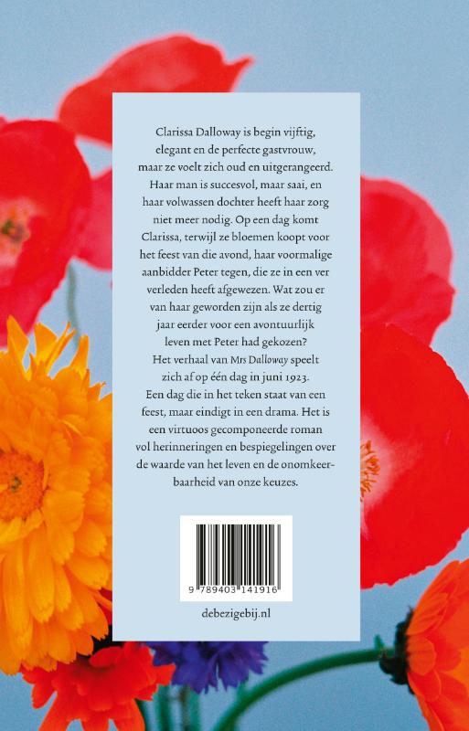 Achterkant van Mrs Dalloway