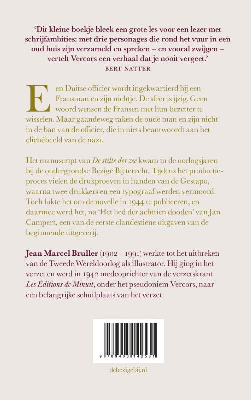 Achterkant van De stilte der zee