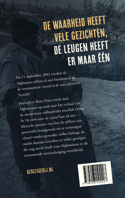 Achterkant van Op zoek naar de vijand