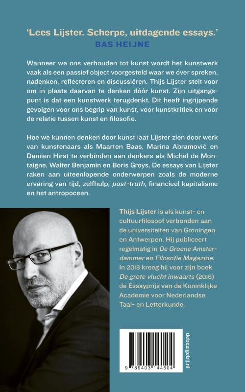 Achterkant van Kijken, proeven, denken