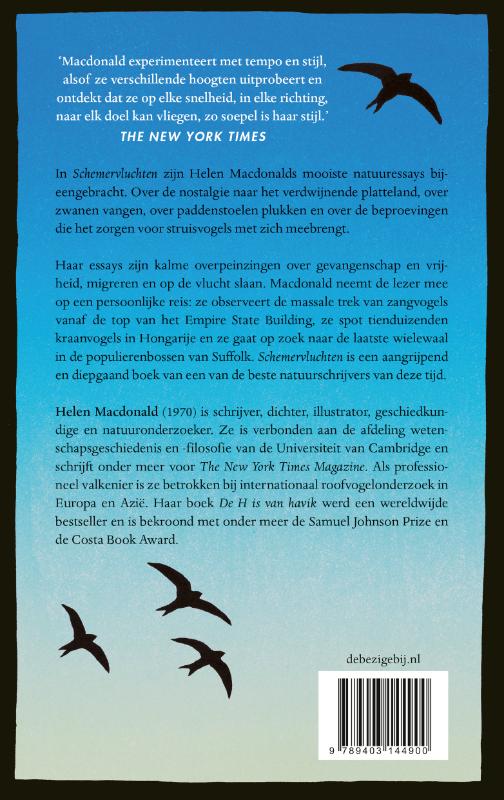 Achterkant van Schemervluchten