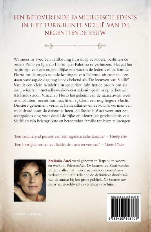 Achterkant van De leeuwen van Sicilië