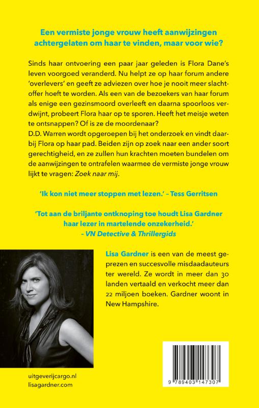 Achterkant van Zoek naar mij