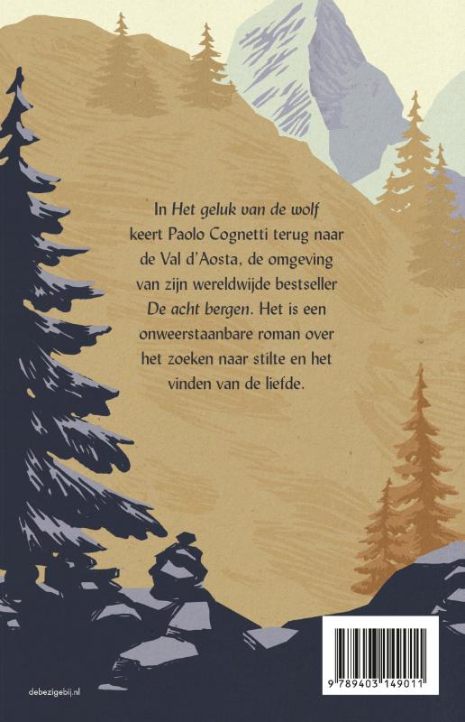 Achterkant van Het geluk van de wolf