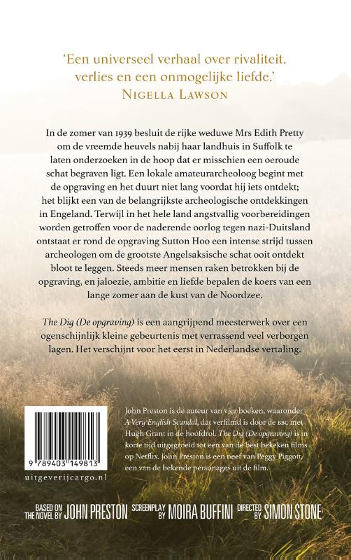 Achterkant van The Dig
