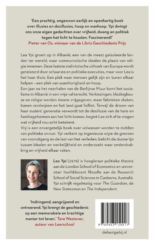 Achterkant van Vrij