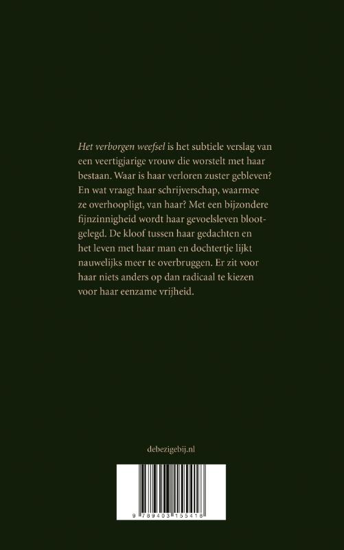 Achterkant van Het verborgen weefsel