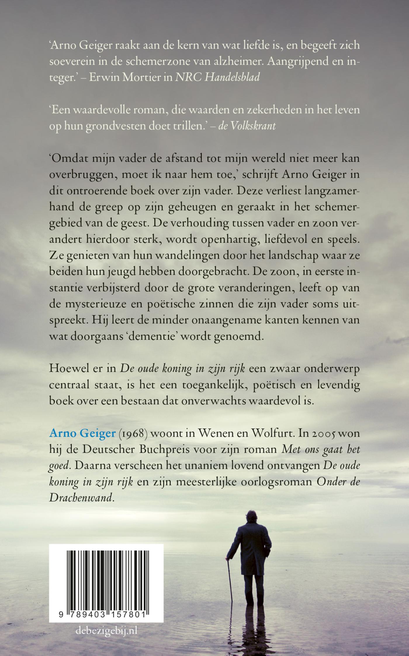 Achterkant van De oude koning in zijn rijk
